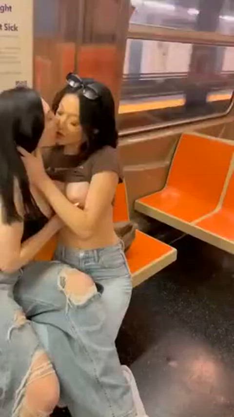 Subway kiss