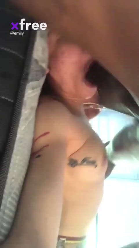 BBC Blowjob Ebony Ebony Couple Face Fuck Porn GIF by manemane6