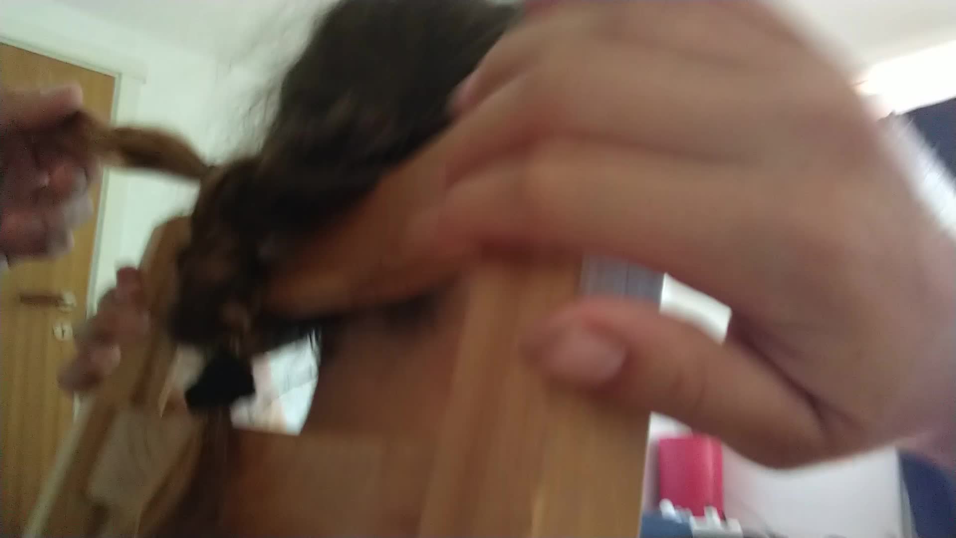 A fun way to use her braids