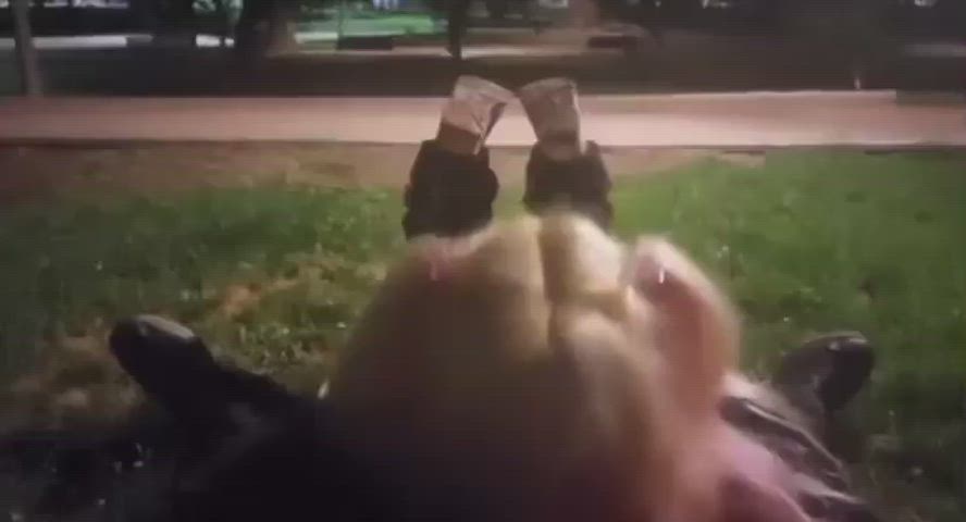 Amateur Blowjob Deepthroat Face Fuck Oral Outdoor Public Throat Fuck r/FuckOutdoors throated Porn GIF by populardick