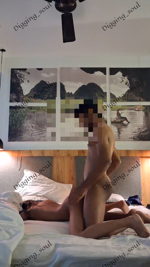 Fucking the shit out of her , hear her scream 😈