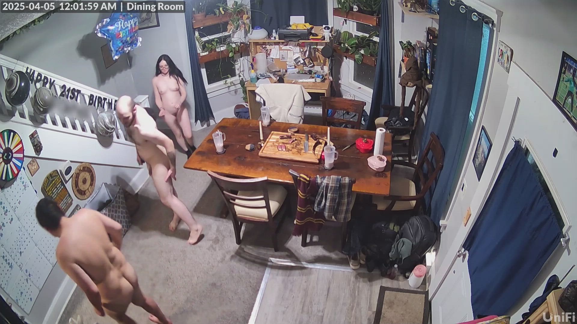 Post nut BTS, we all went to the bathroom and Red started grabbing Rusty ass. Then we all went to watch the movie again. Just regular in between stuff.