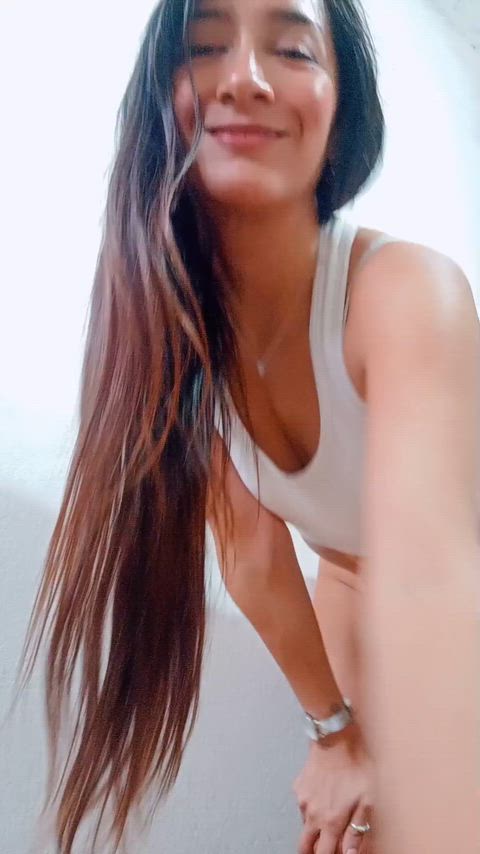 Put your face out and open your mouth