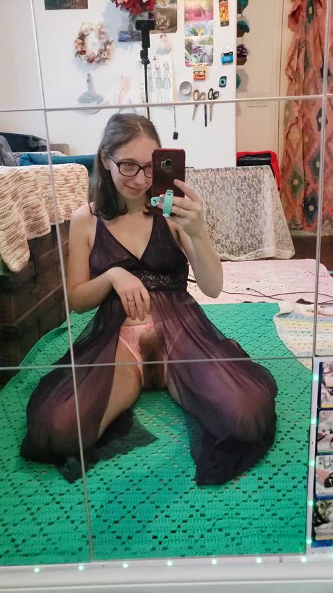 Worship this hairy pussy like the goddess I am