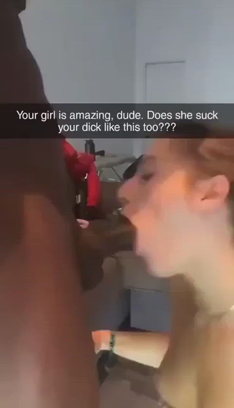 Cheater throating bbc