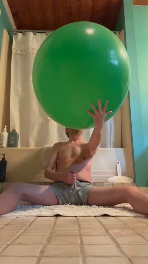 When a balloon gets this big, I’m reduced to loud moans then whimpering once I’ve cum! 😏