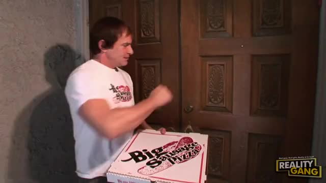 One large pizza, extra sausage please!