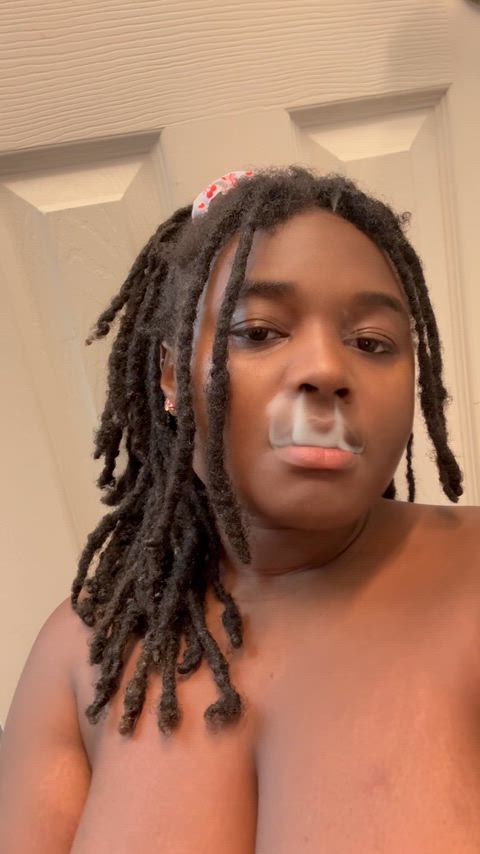 say "hi" if you're not shy to smoke NAKED with me!