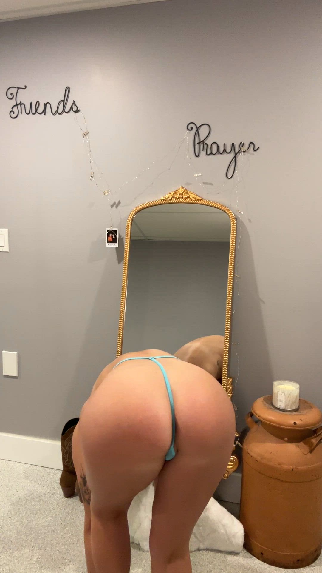 POV: You trick me into bending over when I'm naked