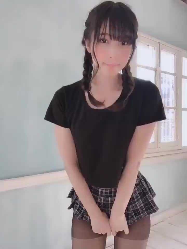 Asian webcam girl at home