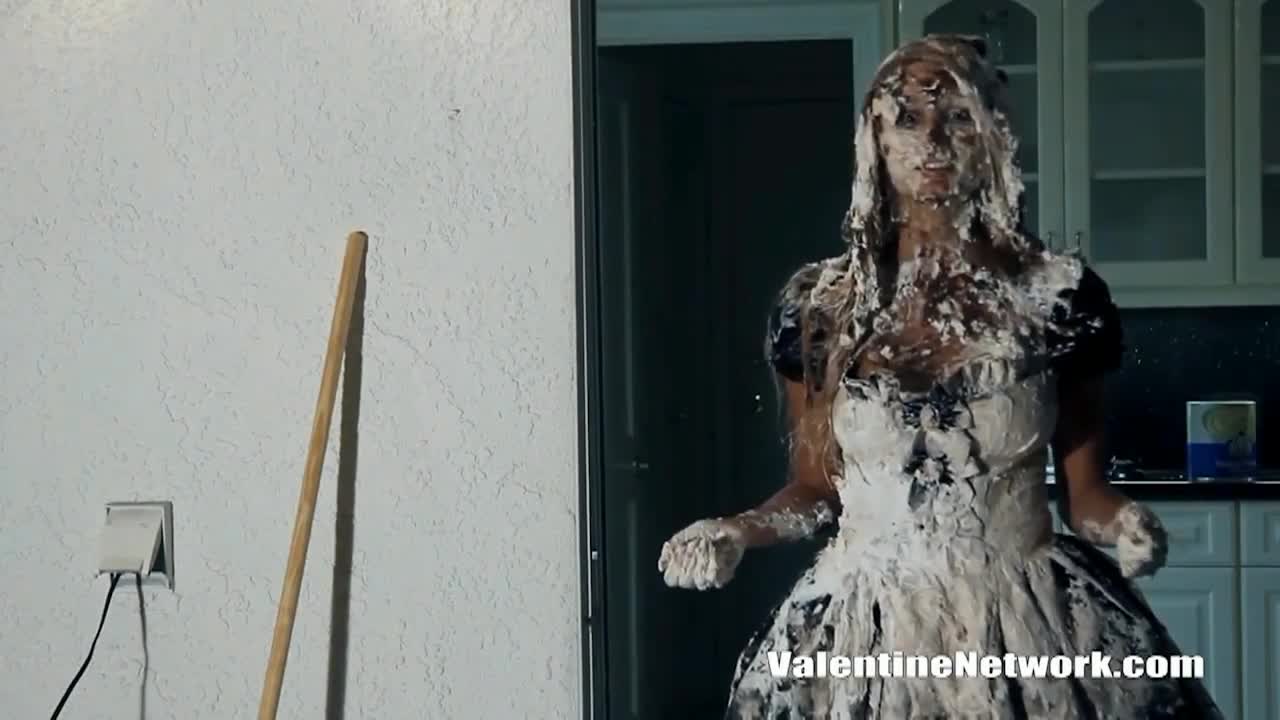 Stuck up maid gets gunged