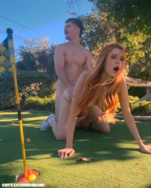 Amateur Big Dick Blowjob Doggystyle Eye Contact Public Redhead Sex Teen Porn GIF by duromami