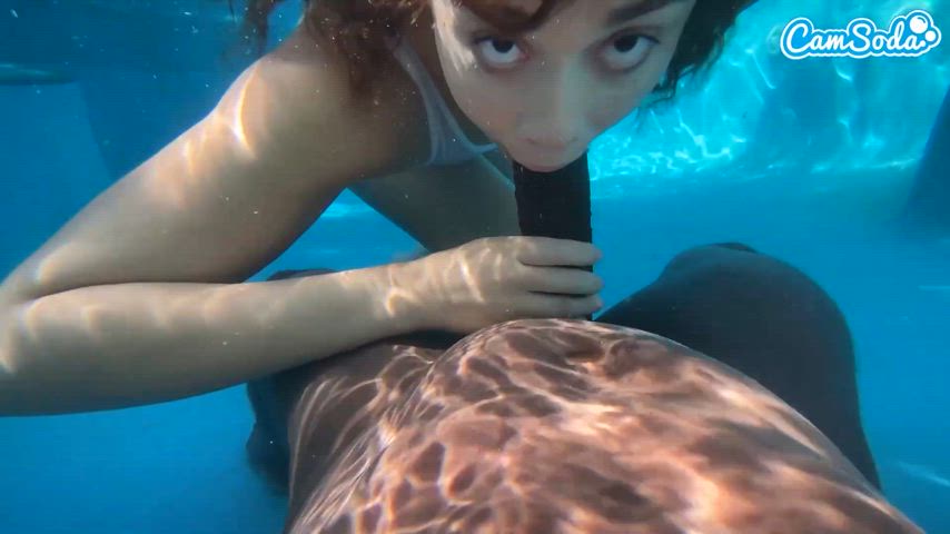 BBC Blowjob CamSoda Cock Cock Worship Monster Cock Pool Pornstar Swimming Pool Thick Cock Porn GIF by camsoda