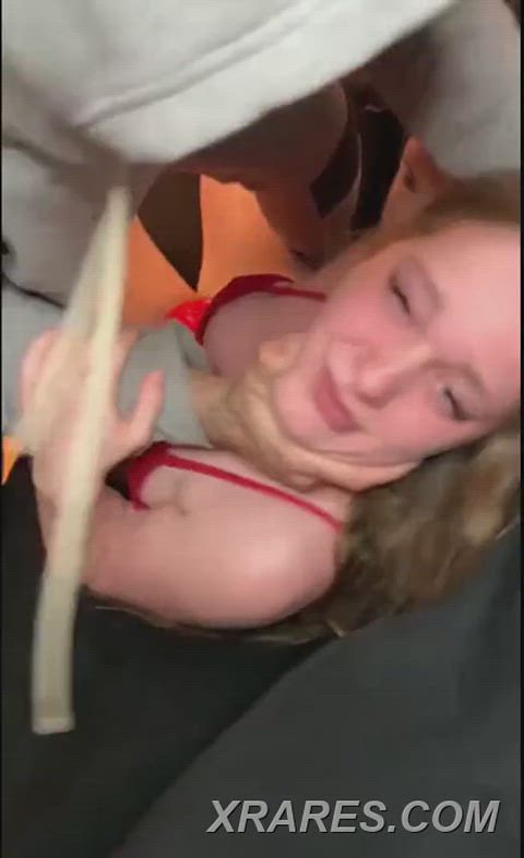 Choking Submissive Tit Slapping