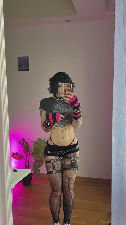 Goth NSFW Tattoo Porn GIF by leahmeowmeow
