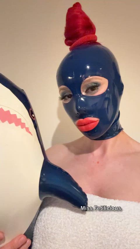 Clips4Sale Fetish Inflatable Kinky Latex Latex Gloves Lips Lipstick Mask Rubber Porn GIF by missfetilicious