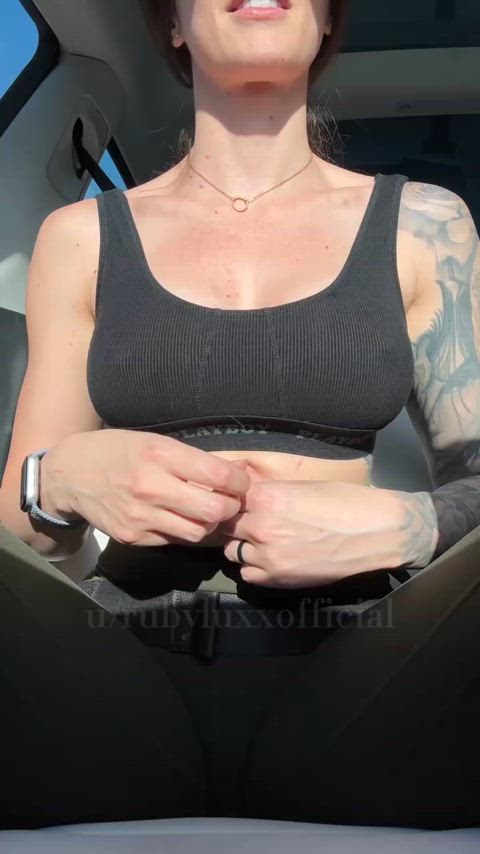 I love going topless on car rides