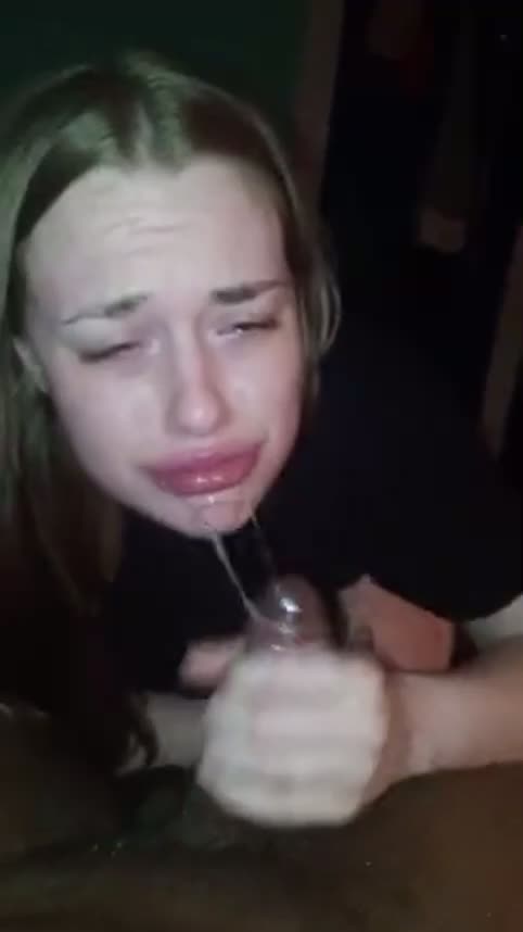 Working on her Gag reflex