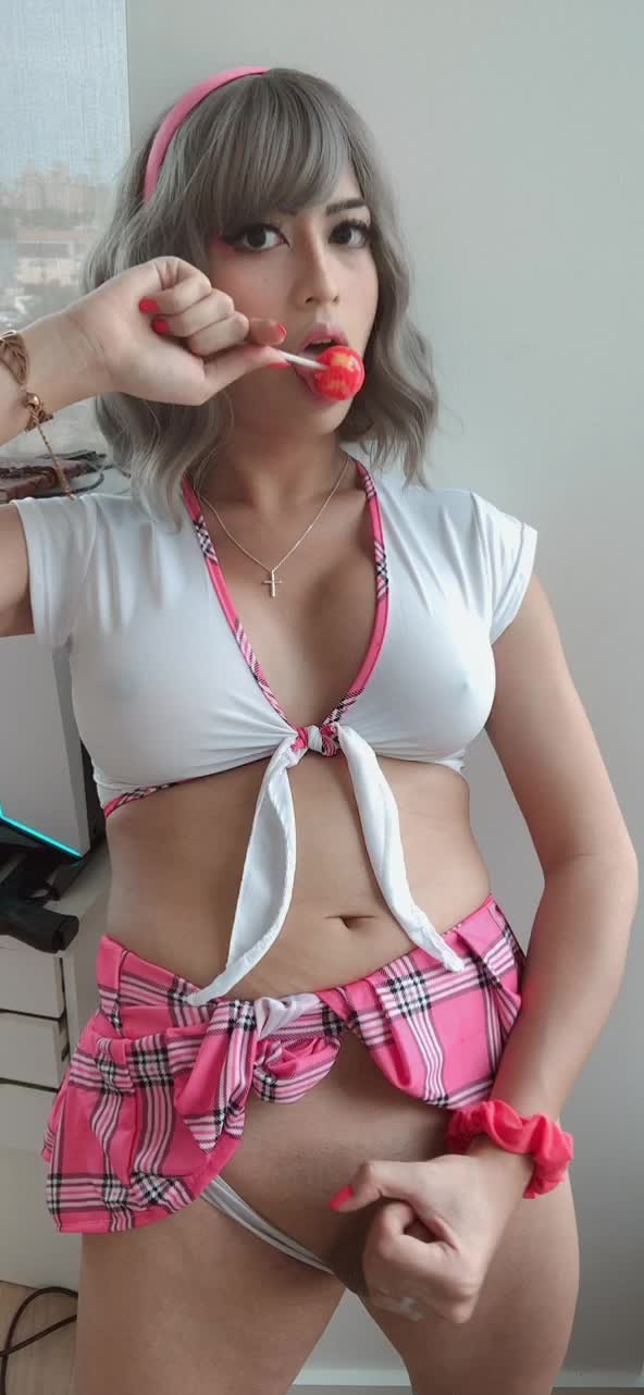 Gyaru Lollipop Cum