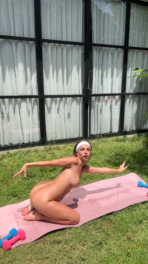 Ass Big Tits Feet Fit Flexible OnlyFans Outdoor Public Teen Yoga Porn GIF by sandra_hot