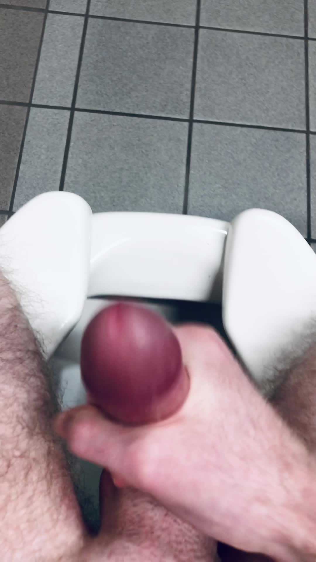 Held my erection through two long zoom meetings today, finally released in the bathroom
