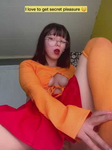 Cosplay Cute Dildo Glasses Nerd Pornstar Riding Teen TikTok Porn GIF by cyberlycrush
