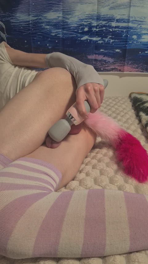 Butt Plug Cum Cumshot Femboy Vibrator Porn GIF by crossero