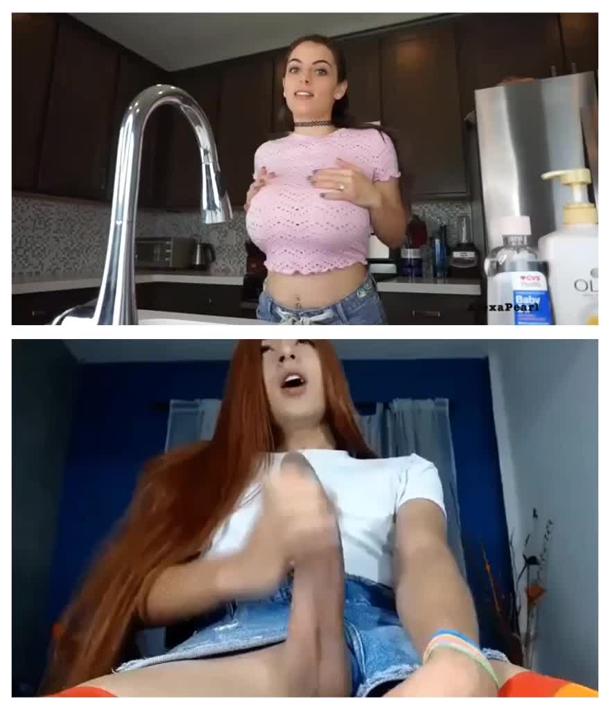 Washing her titties to keep us all safe