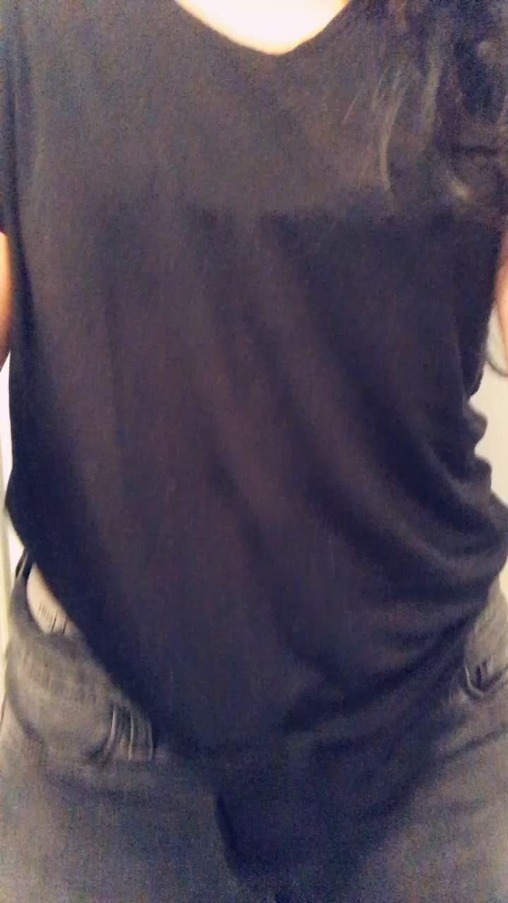 Pulling my tits out or you in my work bathroom