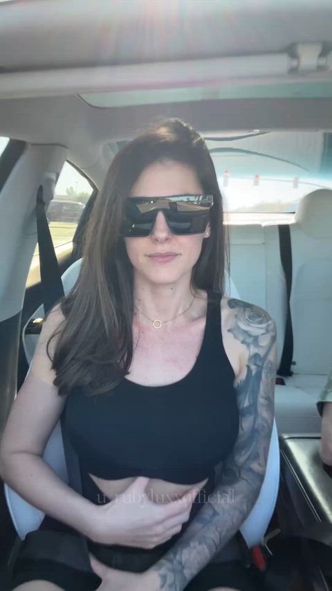 I always keep my husband entertained in the car