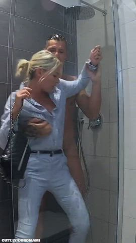 Anal Cum In Mouth Cumshot Deepthroat Forced Hardcore Real Couple Rough Shower Porn GIF by duromami