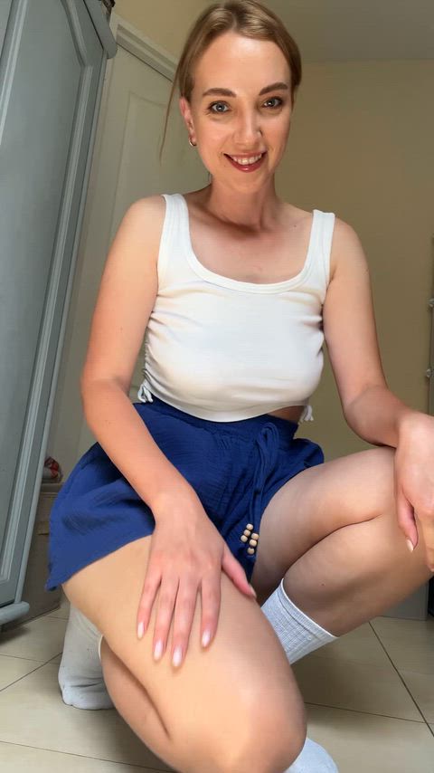 Amateur Big Tits Blonde MILF NSFW OnlyFans Pussy Solo Tease TikTok Porn GIF by kirablaze25