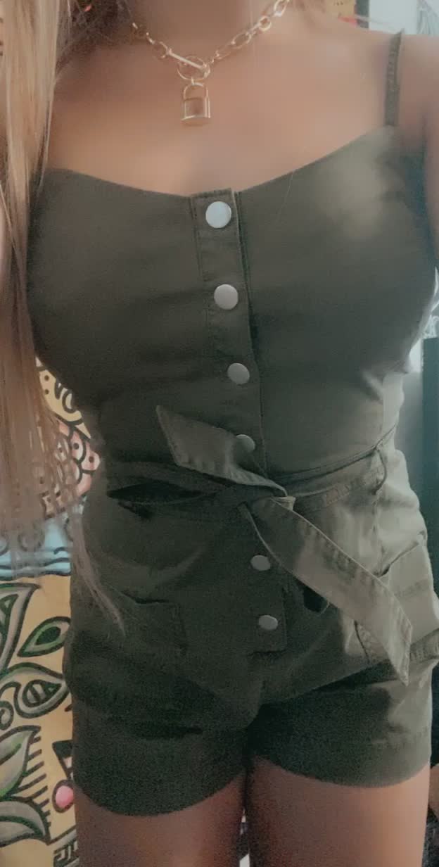Wait until I unbutton my romper and reveal my tits