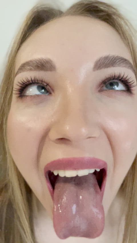 Ahegao Amateur Big Tits Blonde MILF NSFW Natural Tits OnlyFans Solo Tease Porn GIF by kirablaze25