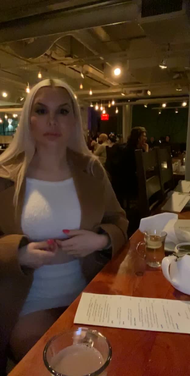 Flash at restaurant