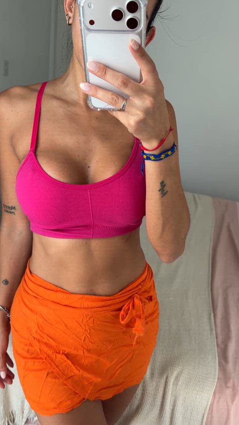 I dont care if you blow your load on my titties or tummy, as long as its massive im down