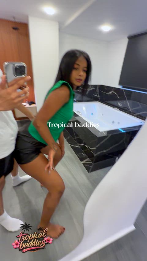 60fps Brazilian Cute Dancing Ebony Ebony Couple Grinding Latina Real Couple Twerking Porn GIF by backshotbykoda