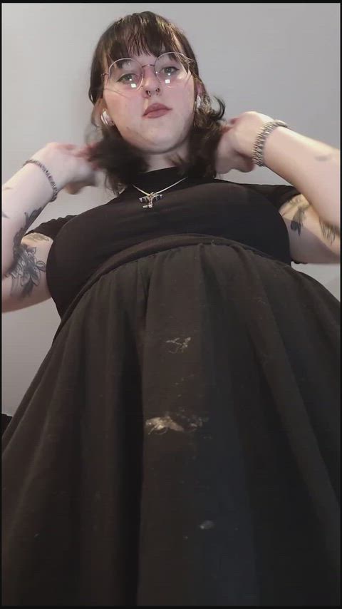 pov: your goth mistress feeding you cum for the third time today