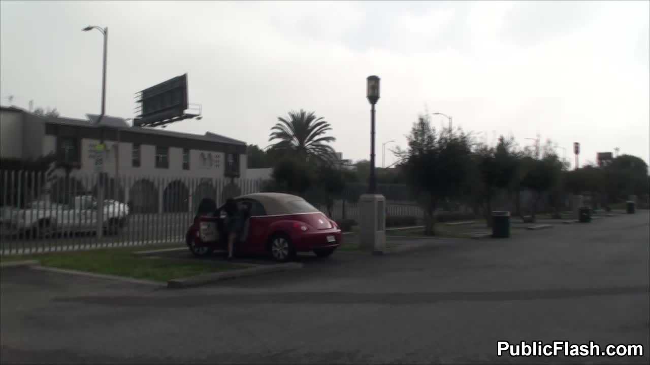Asian MILF exposing herself around Los Angeles