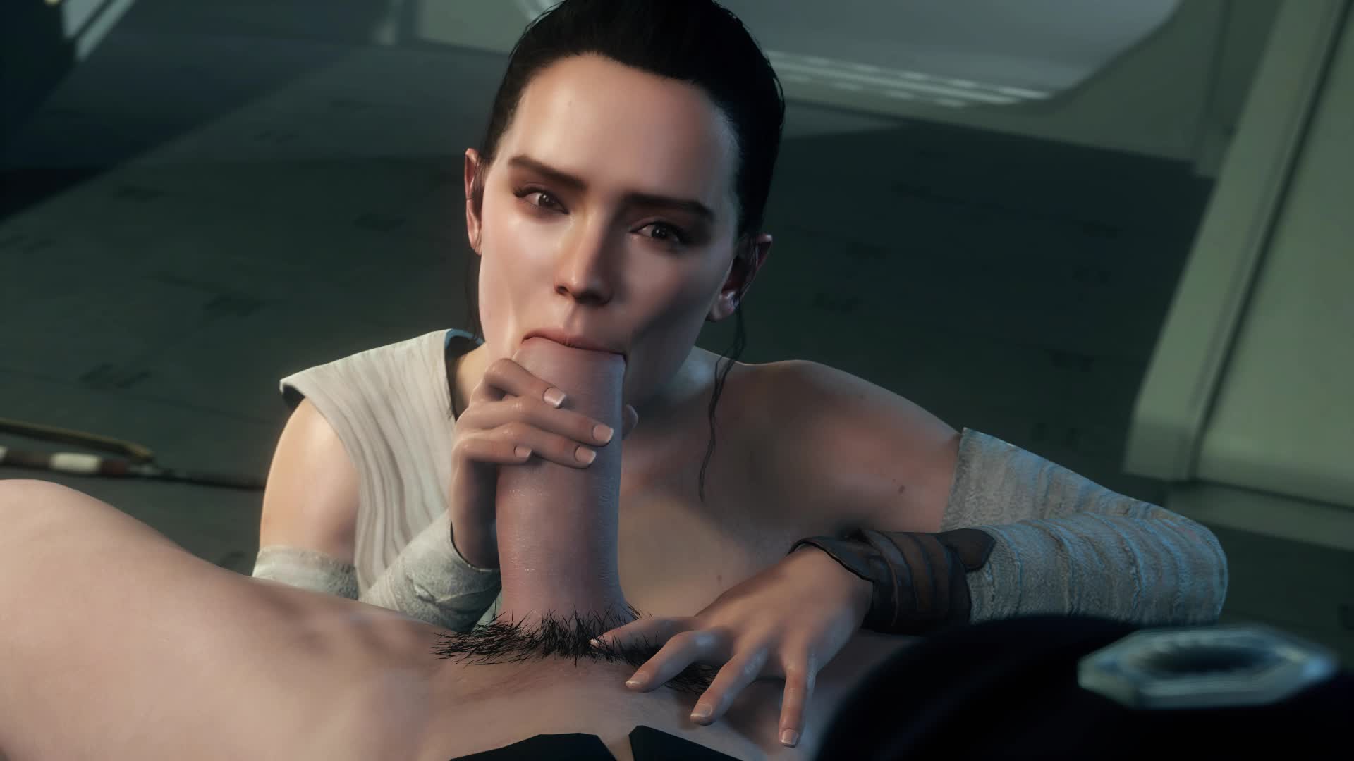 Rey sucking cock,