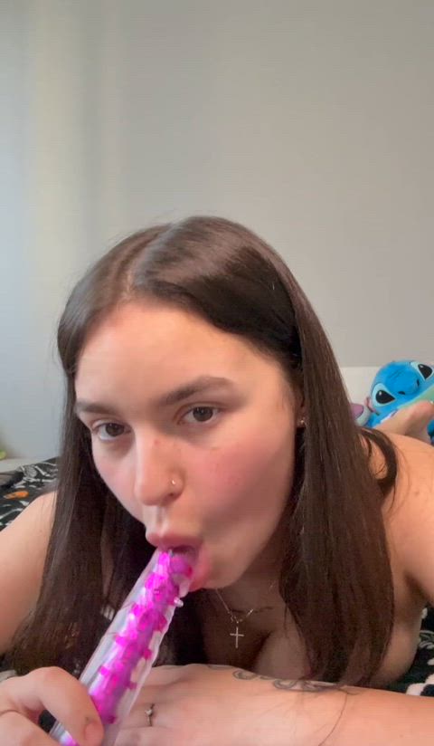 Amateur Blowjob Brunette Cute Homemade NSFW OnlyFans Petite Solo Teen Porn GIF by sofamur