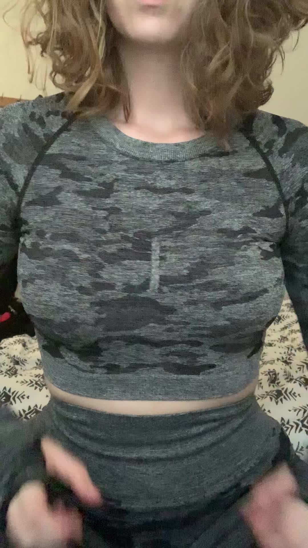 Letting your tits free after a workout is one of life’s greatest pleasures