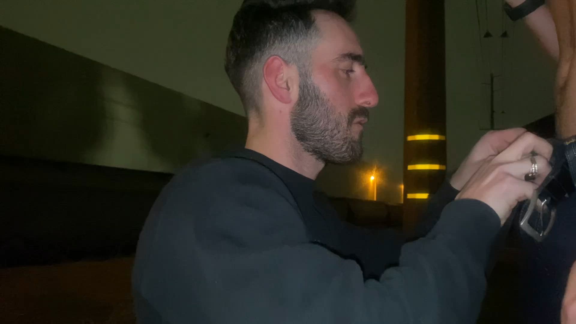We found a nice spot in public to fuck