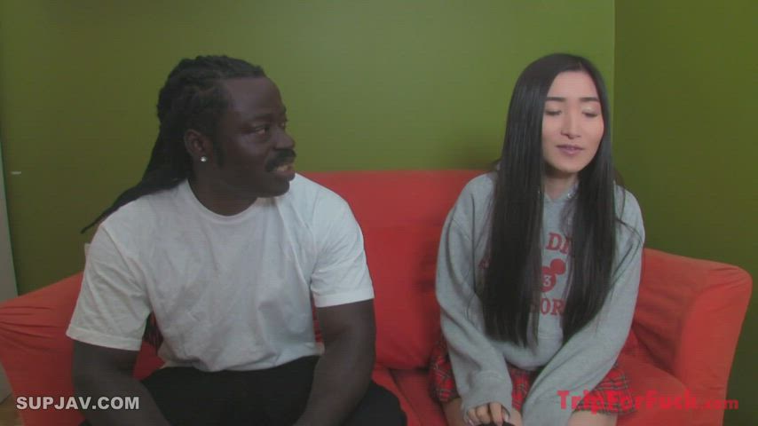 Japanese babe fulfills her dream of having black cock