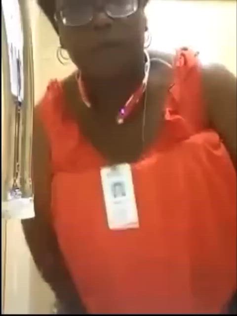 Aunty at work