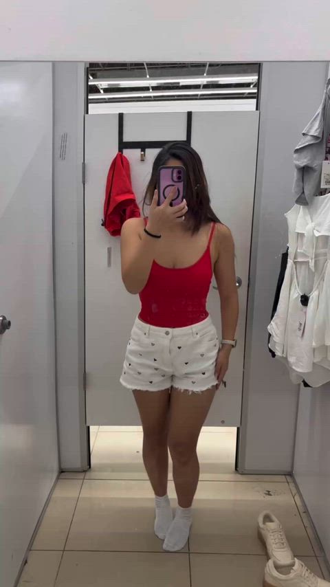 red and white , enjoy the sight.