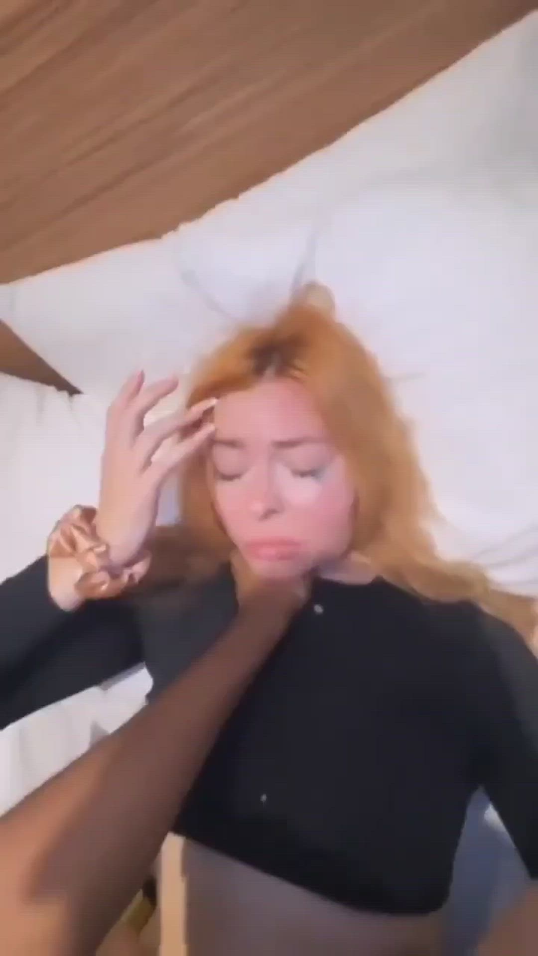 Choke, Choking, Face Slapping, Redhead, Rough, Slapping