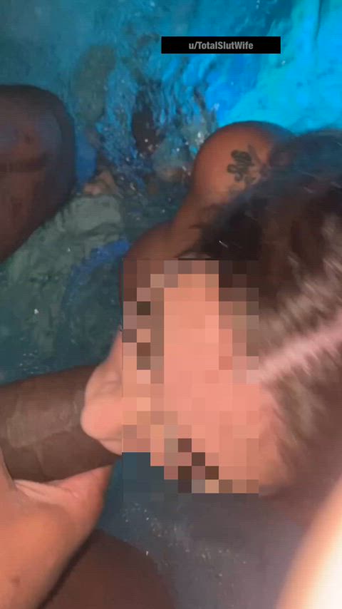 His huge cock in my mouth makes me so wet
