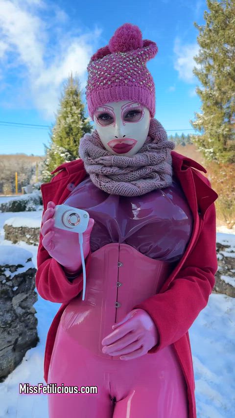 Big Tits Latex Latex Gloves Mask Rubber Porn GIF by missfetilicious
