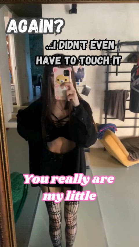 Done already? I didnt't even touch you, my little quickshottie 😝